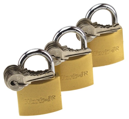 3er set vorhängeschlösser - set,