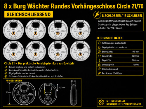 Burg wächter rundes - 8,