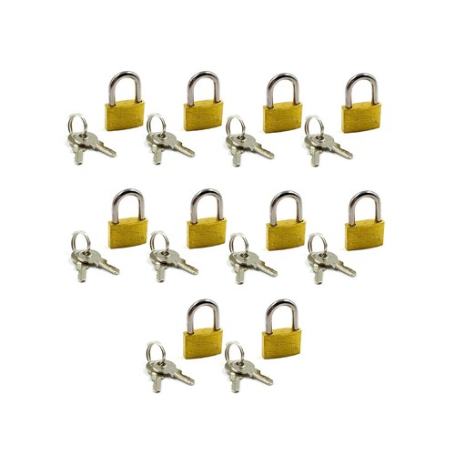10x vorhängeschloss - 10x,